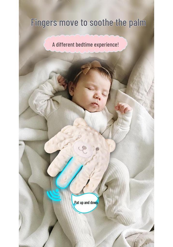 Baby Sleep Soothing Pillow: Automatic Patting Lullaby Doll for Colic Relief and Anti-Startle Reflex.