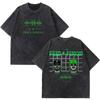 Rapper Feid Ferxxo Tour  Print Vintage Washed Tshirts Men Women Fashion Hiphop Casual Loose Oversized Tshirt Fan Gifts Top