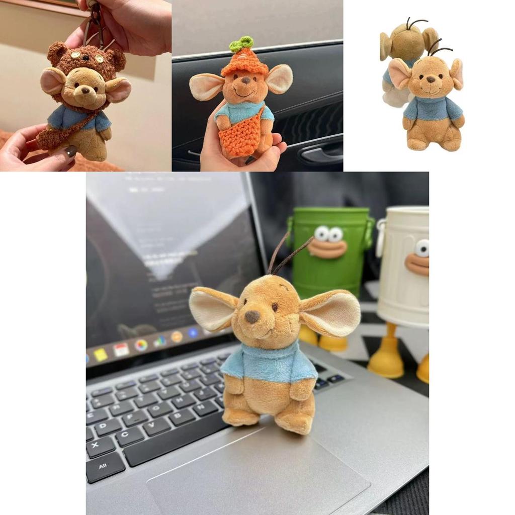 Adorable Plush Keychain Doll Bag For Birthdays Soft Mouse Style Cute Accessory