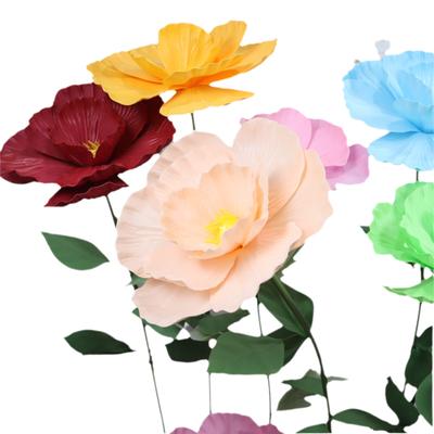 NEW 40cm Artificial Flower Fake Flowers Large Size PE Foam Flower New Design Outdoor Use Garden Decor Road