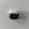 Black and White Polka Dot Stripes Are Suitable for Apple AirPods 1st Generation Protective Case Pro1 Bluetooth Headset Case Pro1 Generation Simple