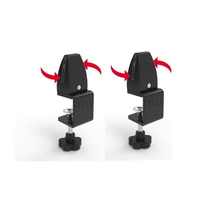 Table Clamp - ALTUMIS - PE-01-2 - Set of 2 Pcs - Ideal for Plexiglass - Black