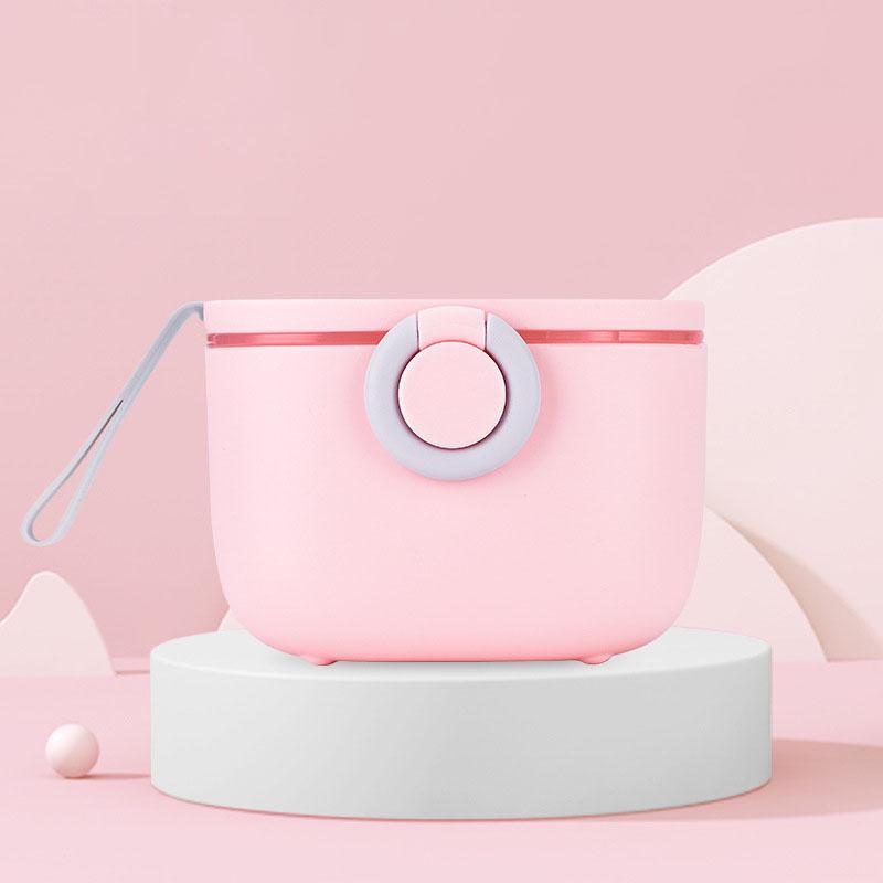 

Портативный контейнер для детского сухого молока 400/500 мл с ложкой ярких цветов, коробка для хранения детской еды для новорожденных, коробка для закусок для новорожденных 400ml розовый