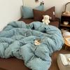 Set Biancheria da Letto Stile Righe Blu Copripiumino Federa con Lenzuolo Lenzuola per Casa Ragazzi Ragazze Camera da Letto Set Lenzuola
