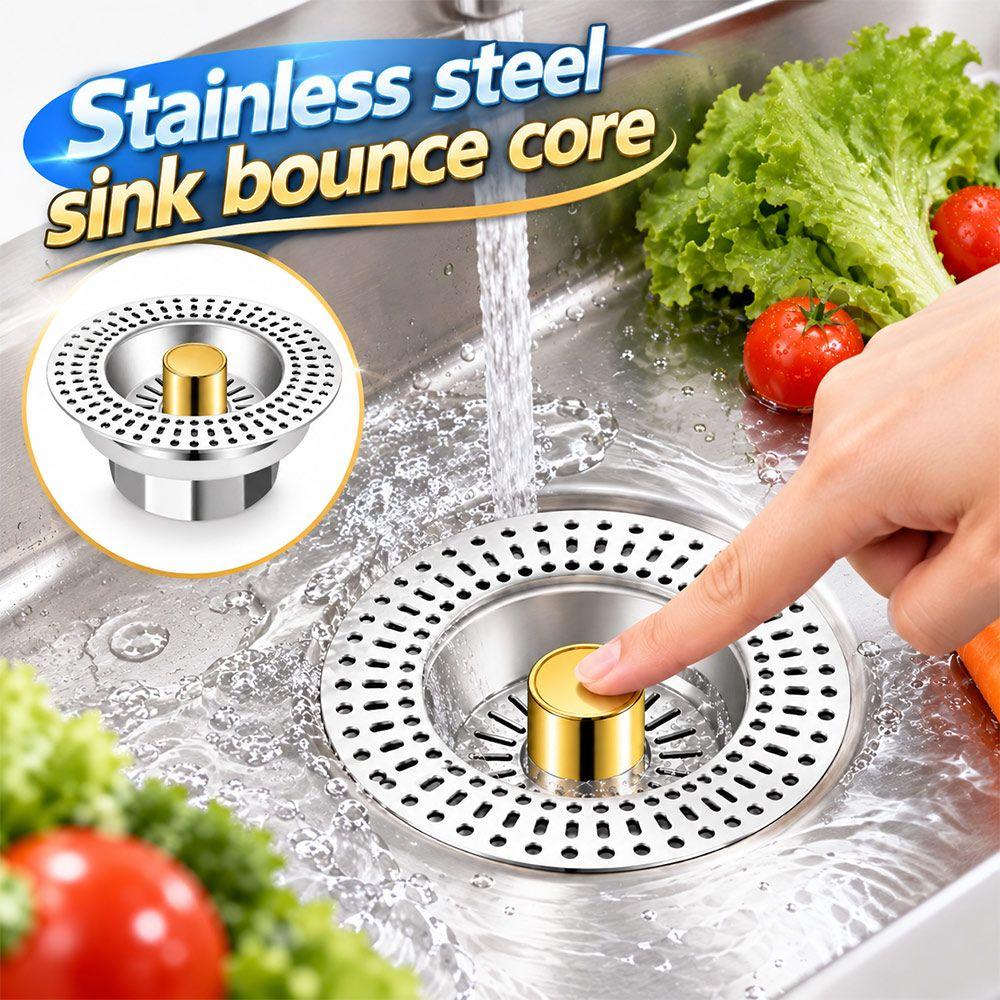 Anti-Odor Drain Filter Basket Bounce Core Sink Strainer Plug New Sink Strainer Kitchen Use
