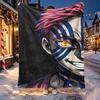 Demon Slayer Pattern Blanket for Home Decoration, Bed, Sofa, Car Travel, Camping, Suitable for All Seasons, Birthday Christmas Gift