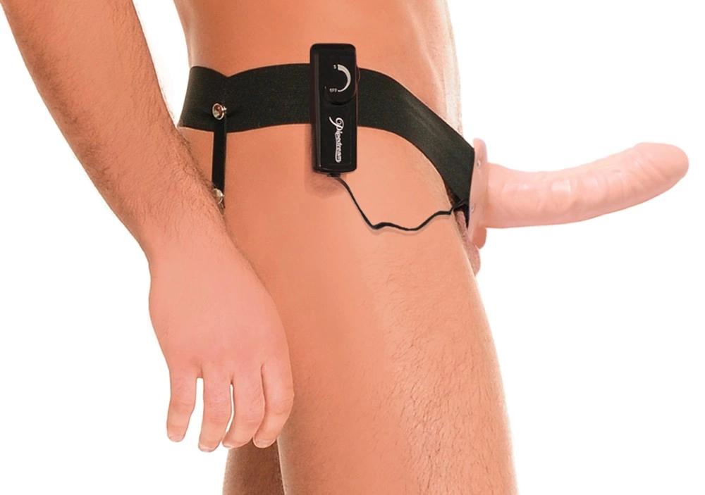 Fetish Fantasy Series - Adjustable Strap-On with Realistic Vibrator 17 cm