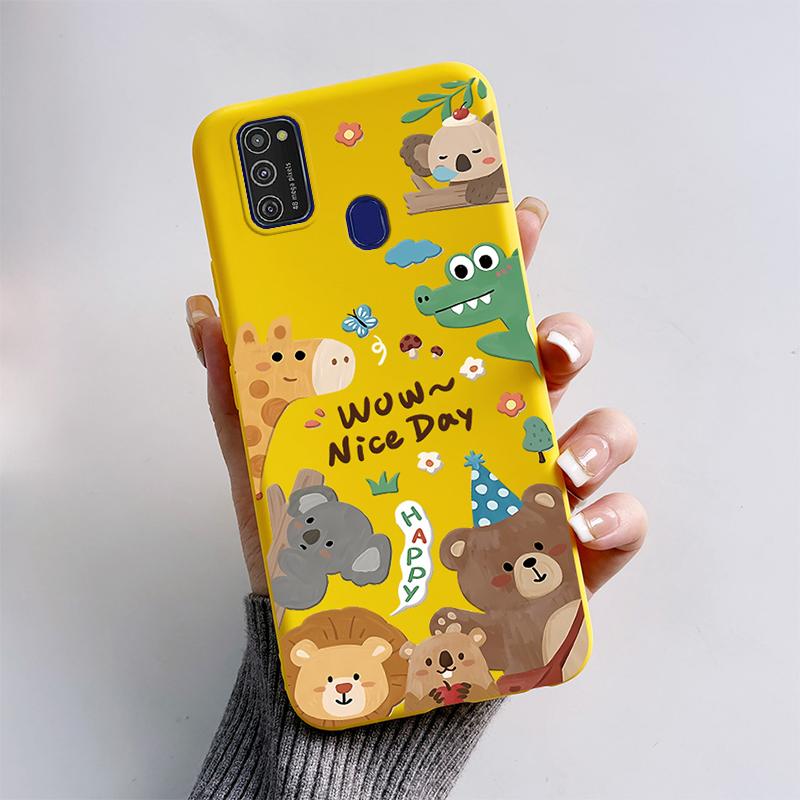 For Samsung Galaxy M21 M30S M31 M31s Case Soft Silicone Phone Back Cover For Samsung M31 M31S M30s M21 M 30 S Case Cartoon Funda