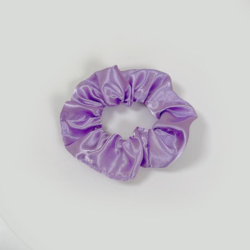 European-American Satin Pleated Hair Tie - French Minimalist Design