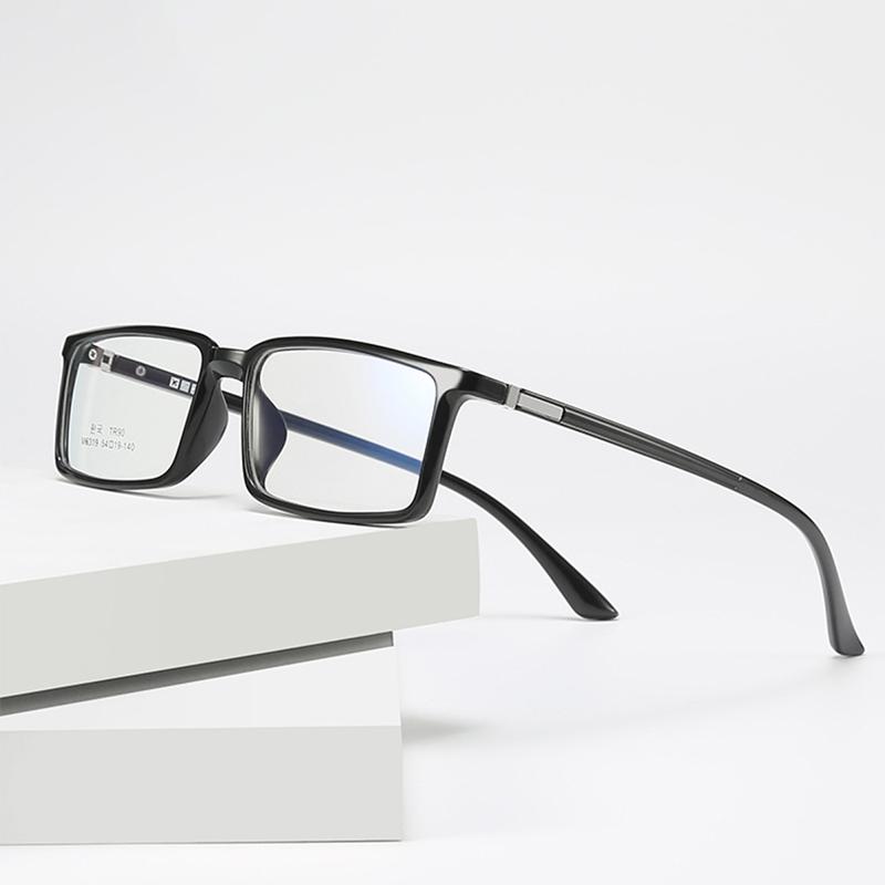 Men Square Nearsighted Eyeglasses Spring Hinges Unisex Oval Prescription Spectacle 0 -0.5 -1.0 -2.0 To -6.0 -7.0