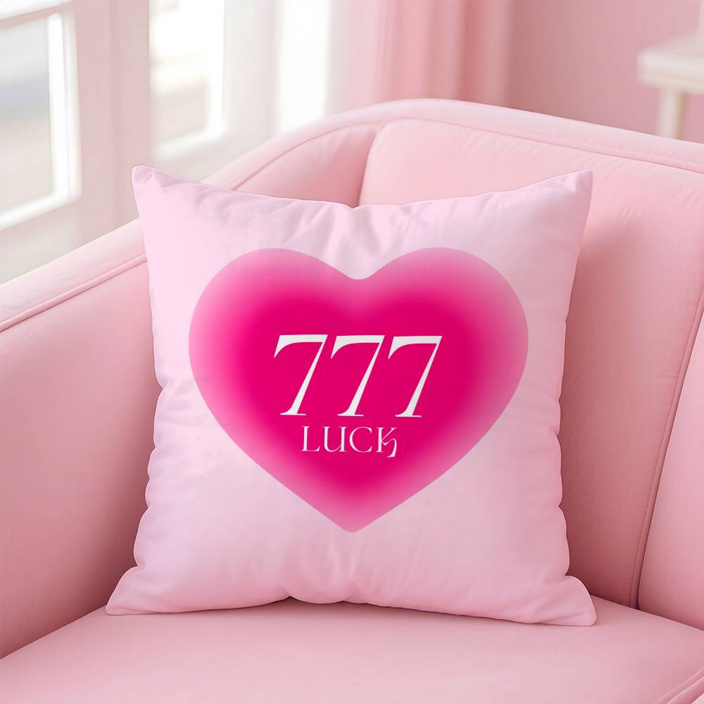 Art Lucky 7 logo Kussensloop patroondruk kussensloop woonkamer bank kussenhoes slaapkamer kamer decor