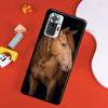 Beautiful Elegant Brown Horses Case For Xiaomi Redmi 10 9 9T 9A 9C Cover Coque For Redmi Note 11 Pro 7 8 9 10 Pro 10S 11S