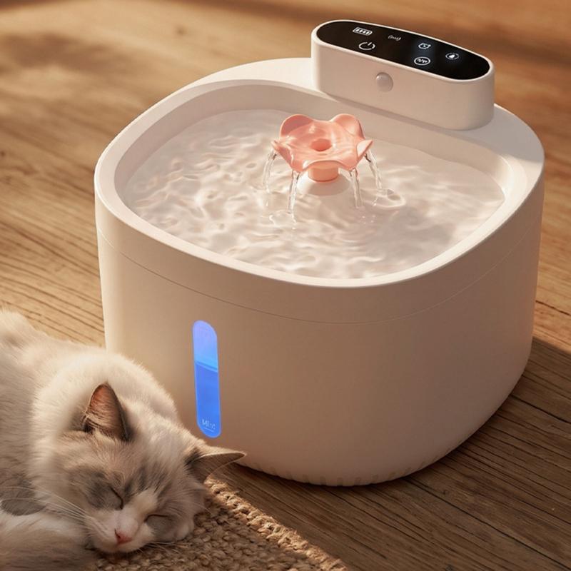 3 Liter Pet Drinking Station for Household Cats and Small Dogs, Automatic Water Dispenser with Circulating Water and ABS Body for Home Use
