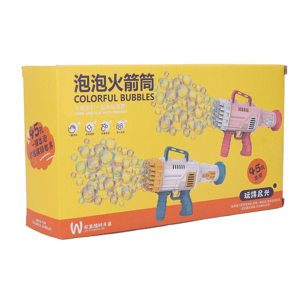 45 Hole Bubble NaMachine Interseting Many Bubbles Outdoor Toys Bubble Launcher for 3   Yrs Old