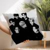 Kpop E-Enhypens Pillow Case Short Plush Print Cushion Cover Square Throw Pillow Covers Sofa Home Decor
