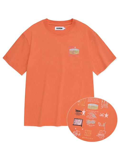 Kirsh Uni Youth Hostel Graphic T-Shirt [Orange] 1