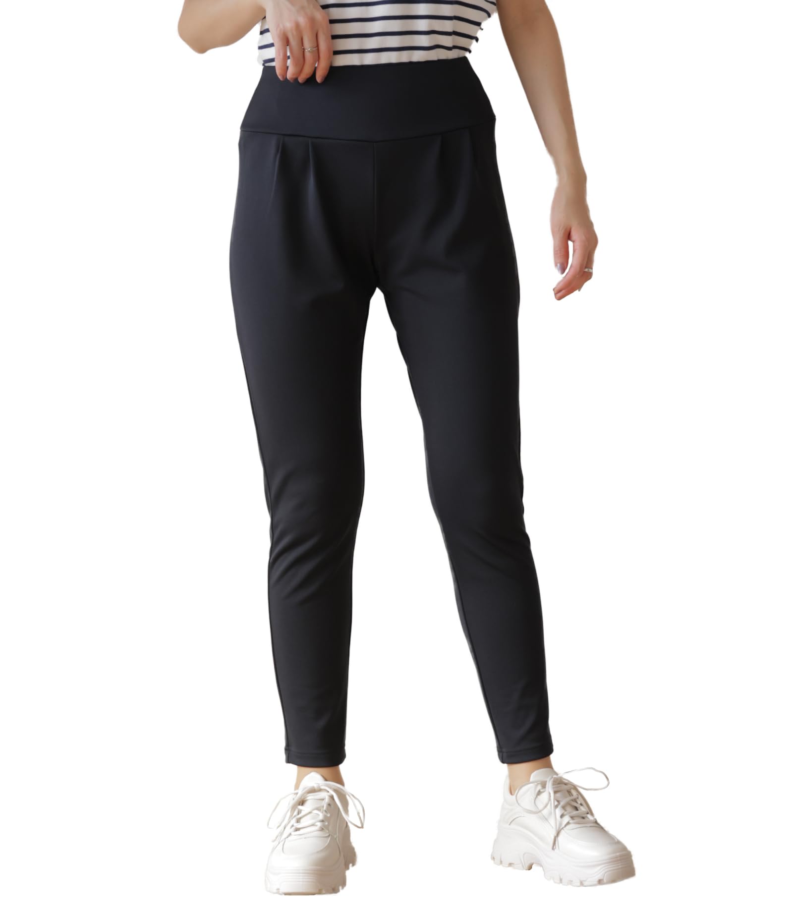 

egneL Йога Сделано из УФ-сетки и осенние брюки с высокой посадкой, Япония, Влагоотводящие, Быстросохнущие, Защита, Подкладка, Женские, Весна, Лето, (025-BK-L) чёрный