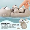 4pcs Children's Bathroom Floating Animal Otter Sealed Floating Water Toy Baby Bath Toys Swimming Pool Toy Comfort Toy