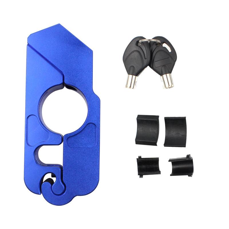 1pcs Motorcycle Handlebar Lock Handlebar Brake Handle Solid Lock Imitation Theft Lock Modified Brake Horn Lock