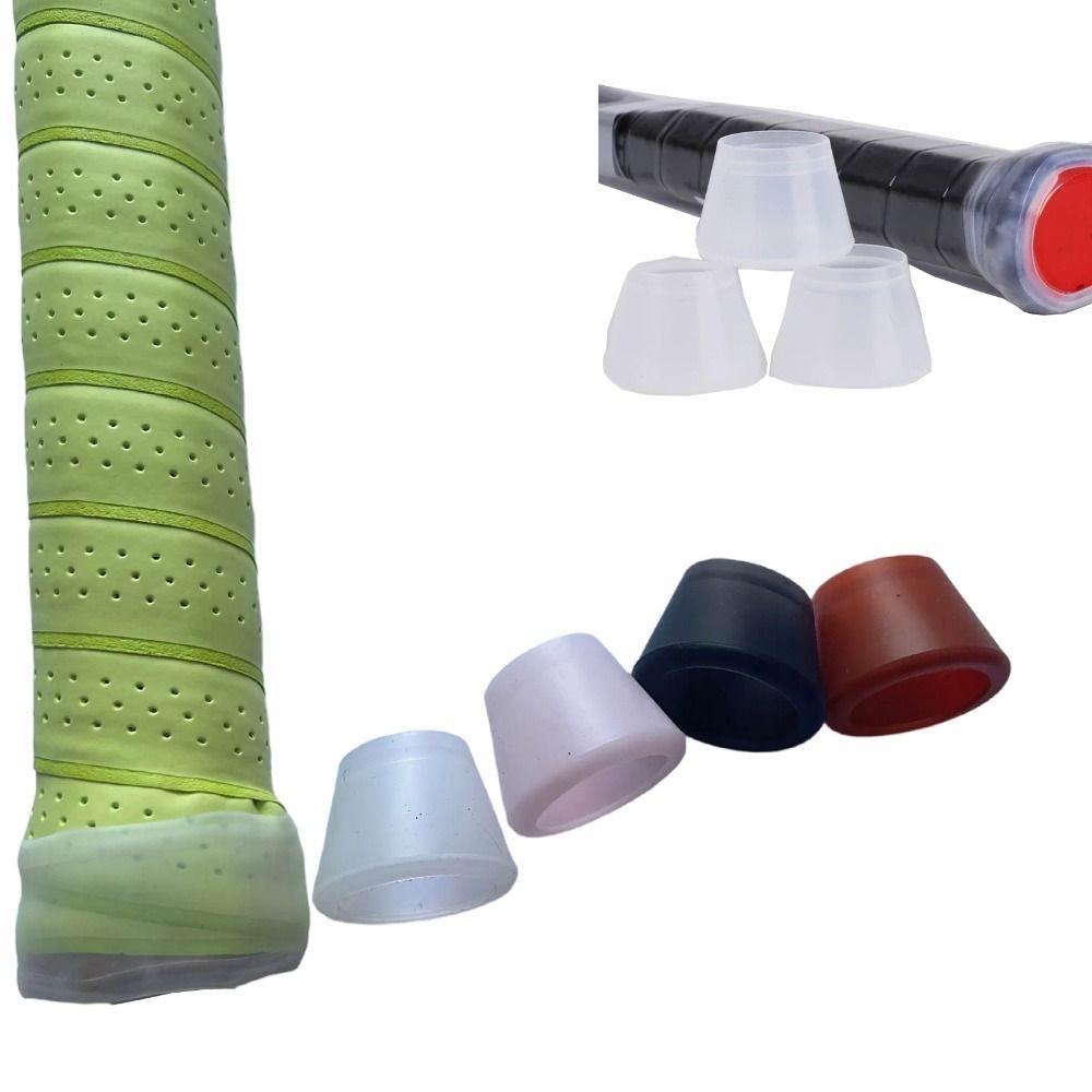 Silicone Racket Handle Cover Protector Tennis Guard Cap Tennis Racket Handle End  Racket Sports