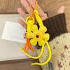 New Faux Leather Sunflower Bag Charms Fashionable Pendant Of Bag Braided Rope Woman Accessories Gift