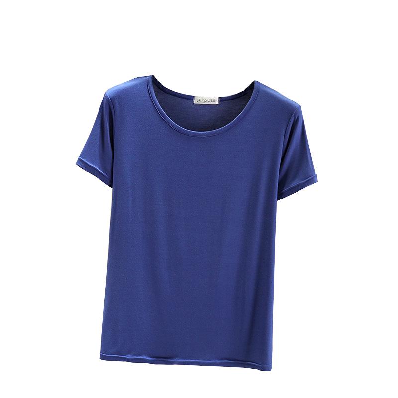 Dámský univerzální letní top s krátkým rukávem 2025: Zeštíhlující, Volný střih, Ležérní základní tričko