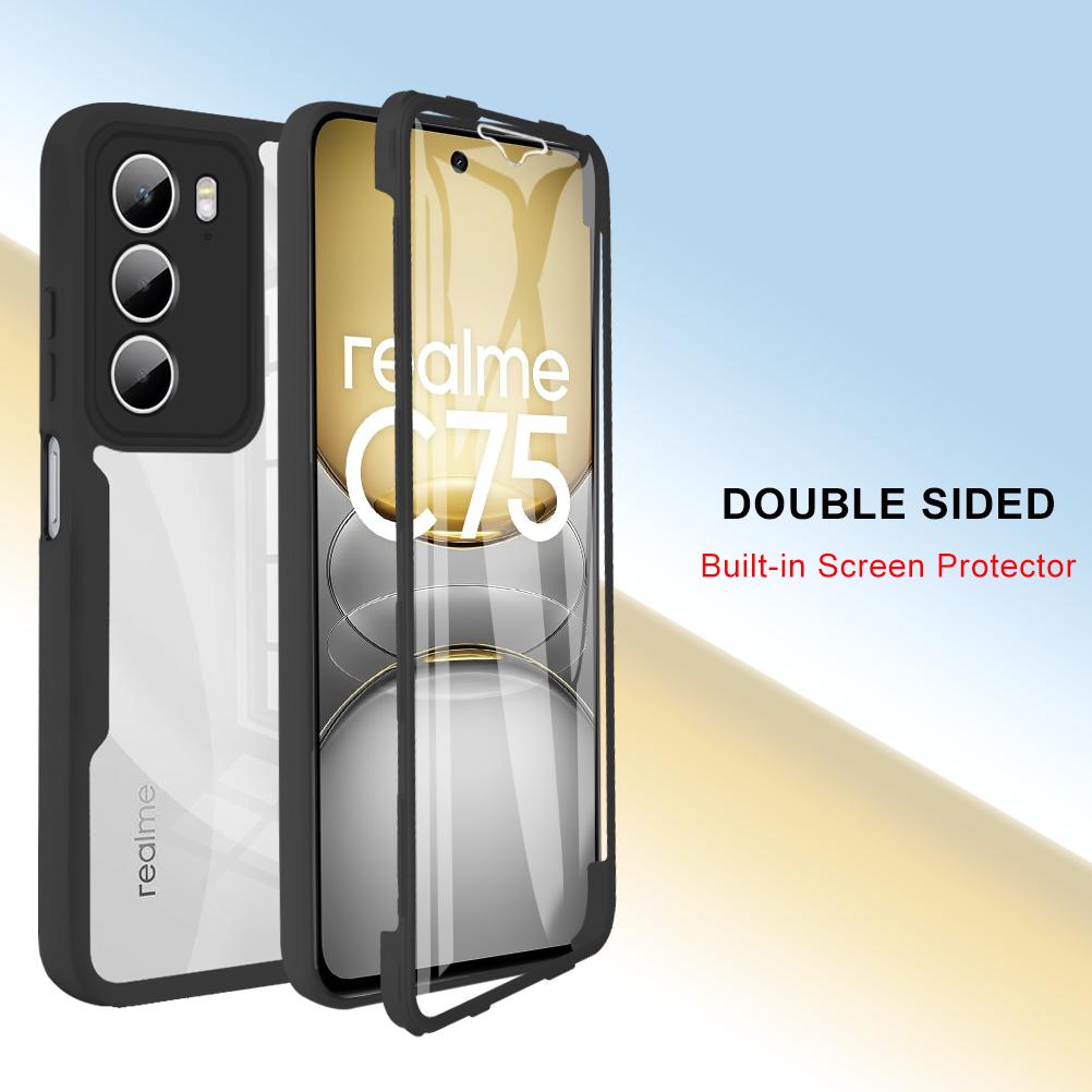 Ganzkörperschutz Stoßfestes Case für Realme C75 4G Realme 14x 5G Schutzhülle Displayschutzfolie Fundas Coque Capa