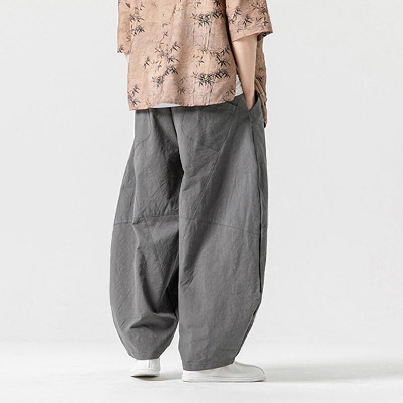 Men's Spring Loose Harem Pants Oversize Sweatpants Casual Harem Trousers