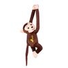 Tail-Wind Monkey For Cars,Adorable Hanging Wind-Braving Gibbon Plush Animal Car Tail Exterior & Window Interior Accessory Decor