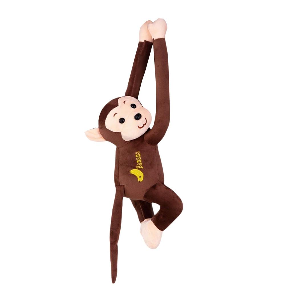 Tail-Wind Monkey For Cars,Adorable Hanging Wind-Braving Gibbon Plush Animal Car Tail Exterior & Window Interior Accessory Decor