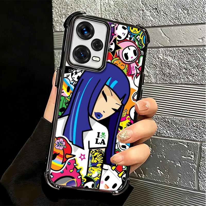 Japan T-Tokidokis Art Soft Phone Case For Xiaomi Redmi Note 14 15 Pro Plus 13 12 11S 11T 5G 10 9S 9 Plating Anti-Fall Fundas