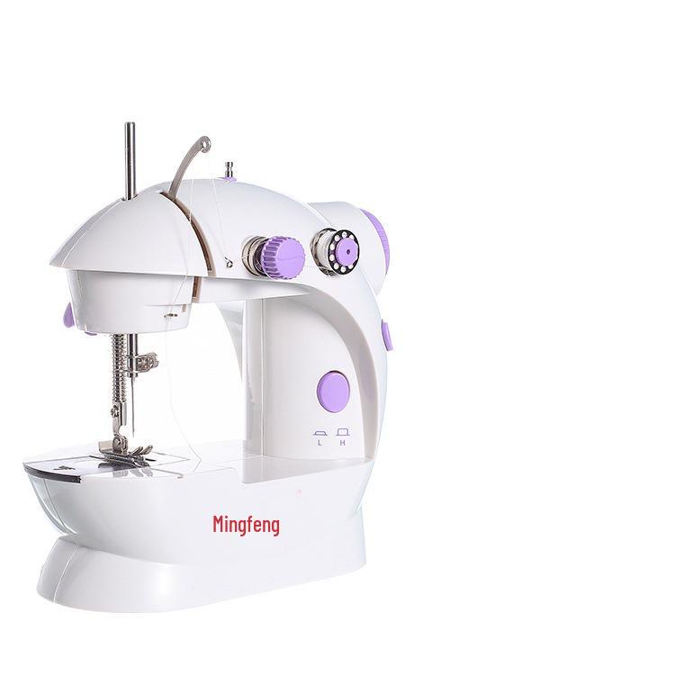 202 Electric Mini Desktop Sewing Machine with Micro Foot Pedal for Thick Fabrics