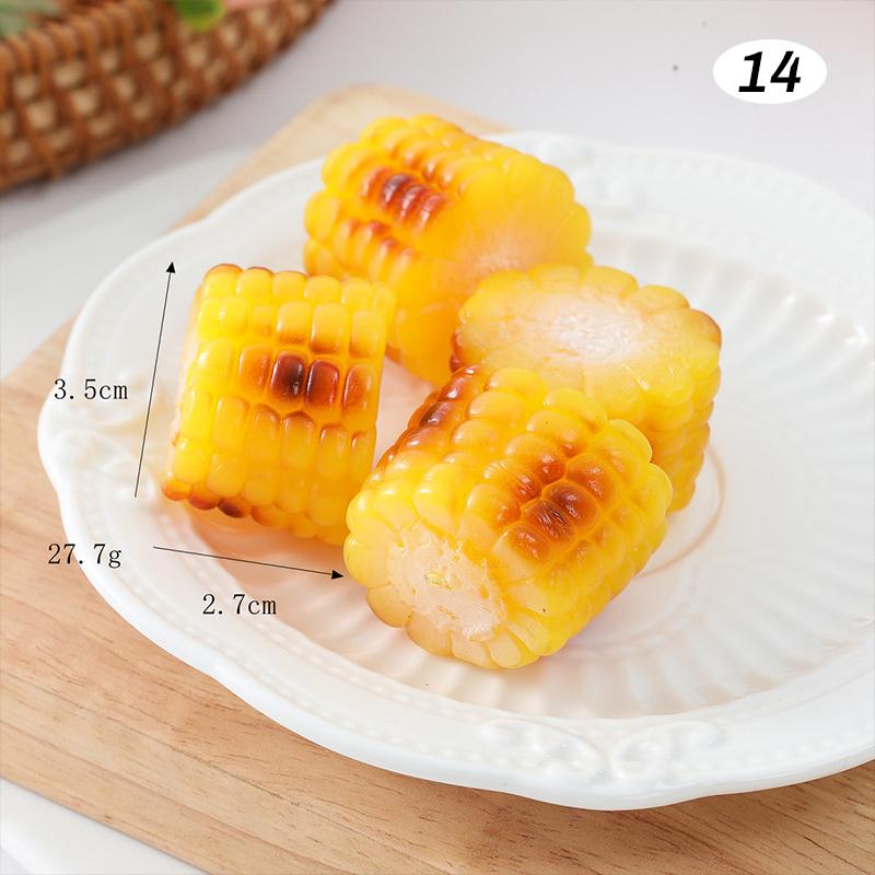 4 Pcs Simulated Hotpot Ingredient Model Mini Fake Vegetable Realistic Beef Roll Restaurant Store Barbecue Shop Display Decor