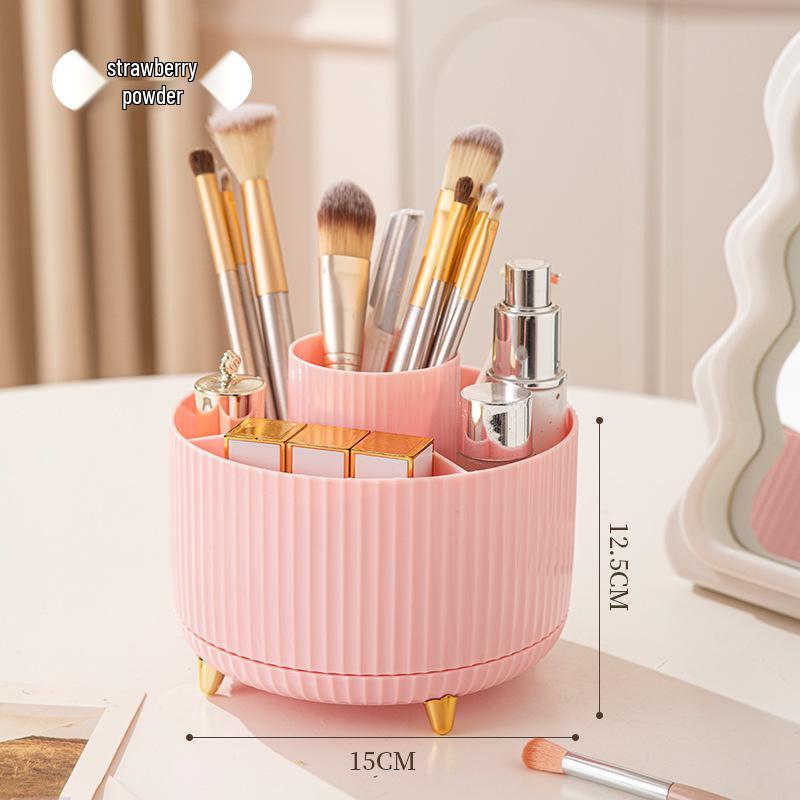 Rotating Home Organizer: Desktop Skincare, Cosmetics & Pen Holder