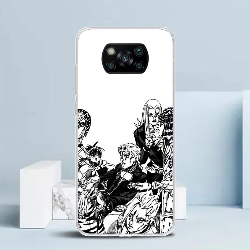 JoJo Bizarre Adventure Golden Wind Phone Case For Xiaomi Poco F7 Ultra X5 X6 X7 Pro M7 Redmi 15C 15 13C 13 12C 12 10C 10 10A 9 9