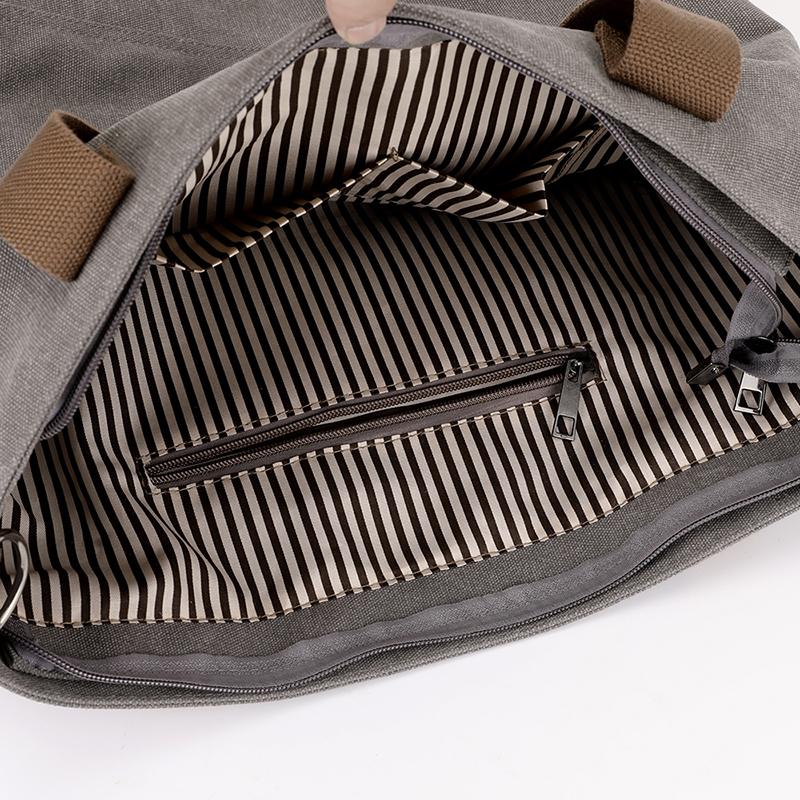 Shoulder Bag Tote Bag Women Solid Color Canvas Bag