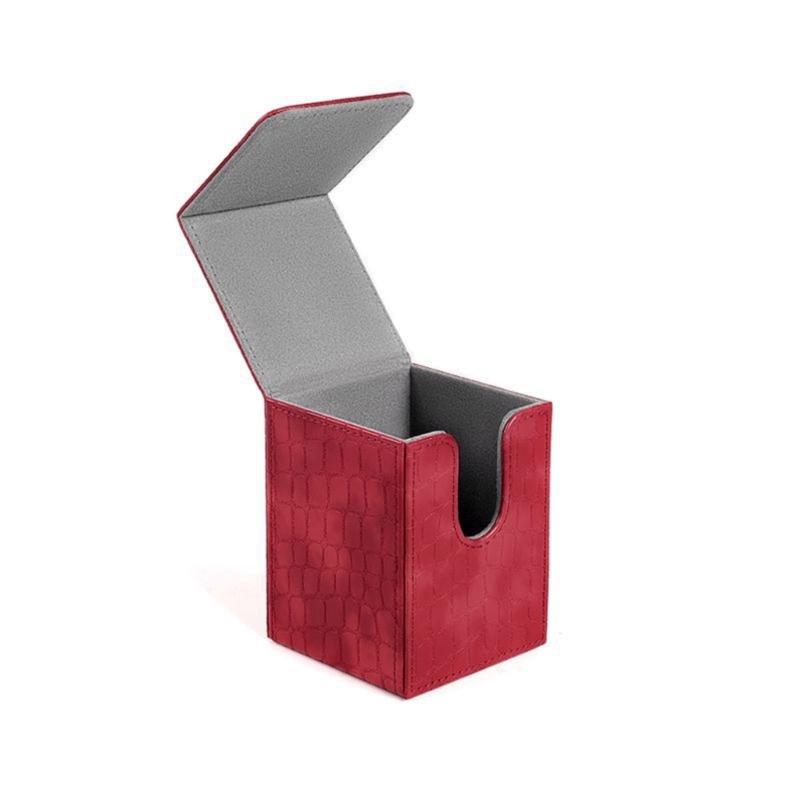 Magnetic Playing Cards Deck Card Storage Box for Game Cards Storage PU Leather Deck Card Box Card Deck Case Cards Box