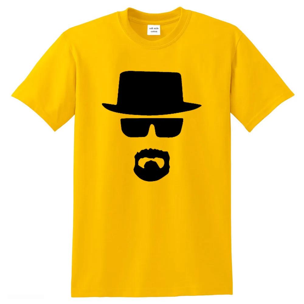 Breaking bad Men top quality streetwear 100% cotton loose Heisenberg printed t shirt summer mens tshirt cool man t-shirt