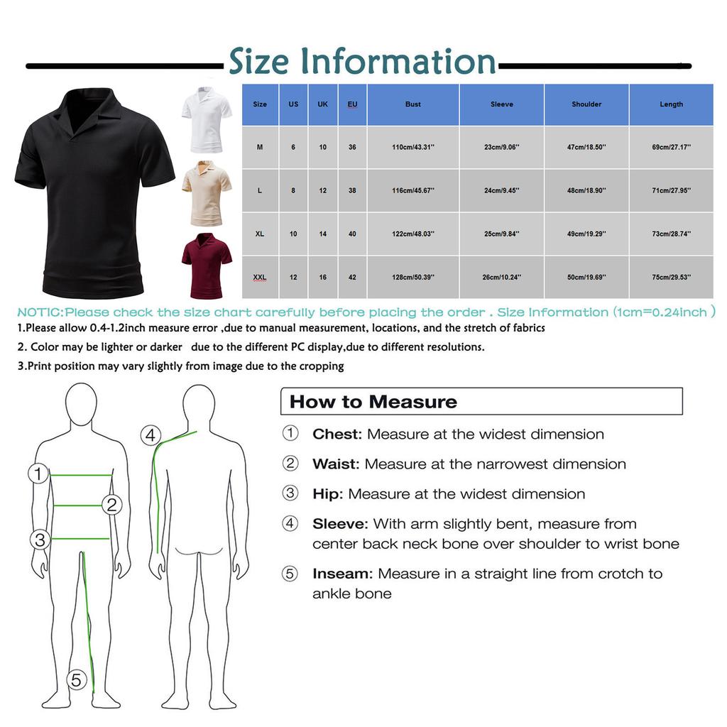 Lässiges, einfarbig bedrucktes, lockeres Kurzarm-T-Shirt für Herren Po-Lo-Shirt