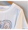 Übergröße Mid-Length Rundhals Kurzarm Schlankmachendes T-Shirt für Damen - Erhältlich in den Größen 200/300/350 jin, Stil 6503.