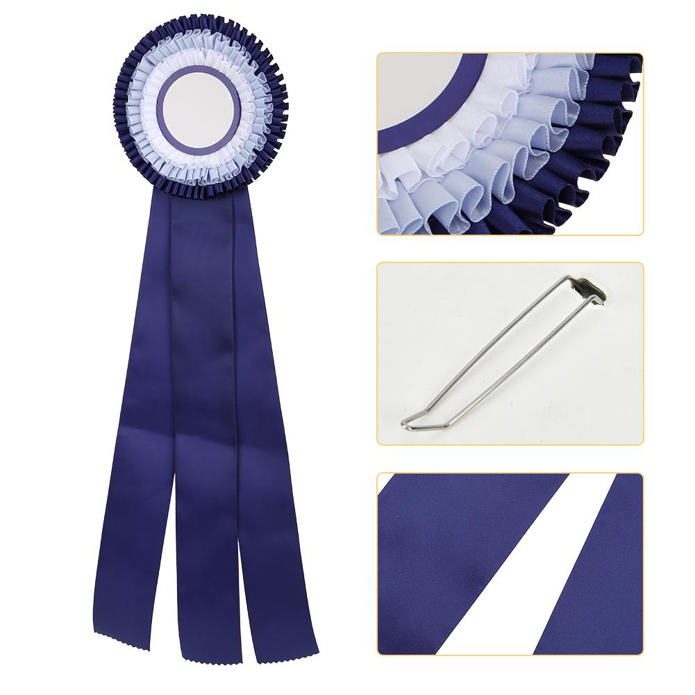 Second Place Rosette Ribbon Badge Exquisite Small Winner Medal Award Trophy