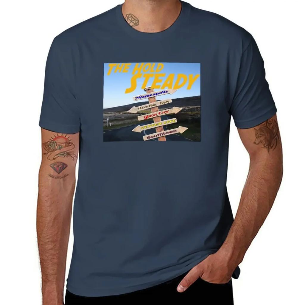 The Hold Steady's Road Map T-Shirt customizeds summer tops t shirts men