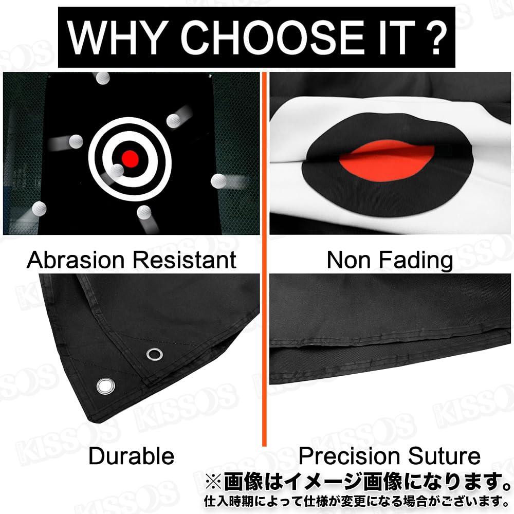 Sport-Zielnetz, Golf-Übungsziel, für drinnen und draußen, Stoff, Baseball, 150 cm x 150 cm, Schwarz