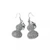 Zircon Gourd Earrings New High-End Temperament Micro-Inlaid Women'S Personalized Earrings Trend Jewelry