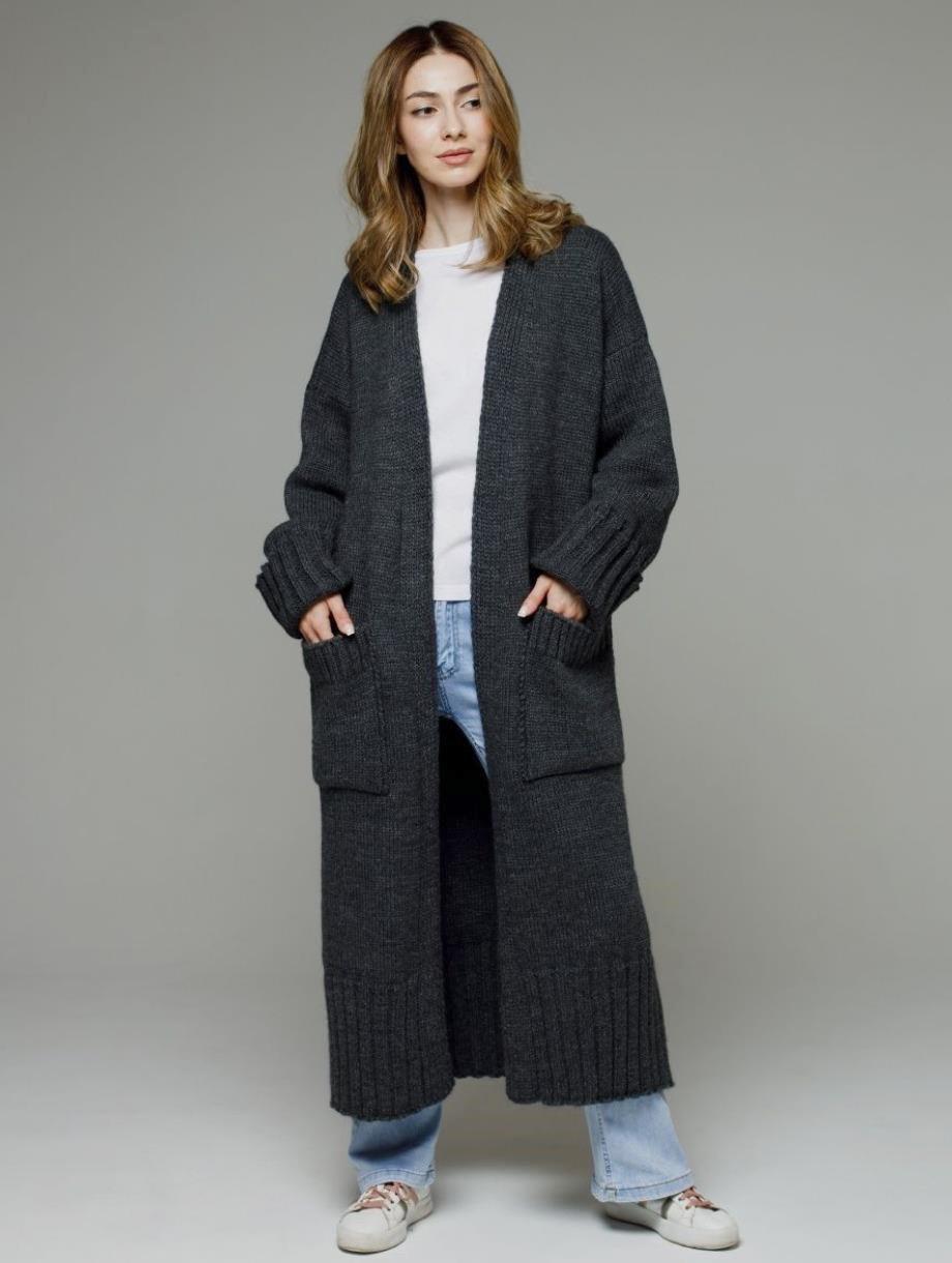 Plus Size Women s 2026 Knit Cardigan - Loose, Long Sleeve, Casual Jacket Small