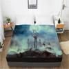 Cartoon Hallowmas Children's Elastic Fitted Sheet Bed Sheet With An Elastic Band Mattress Cover Bed Cover For Kids Baby Boy