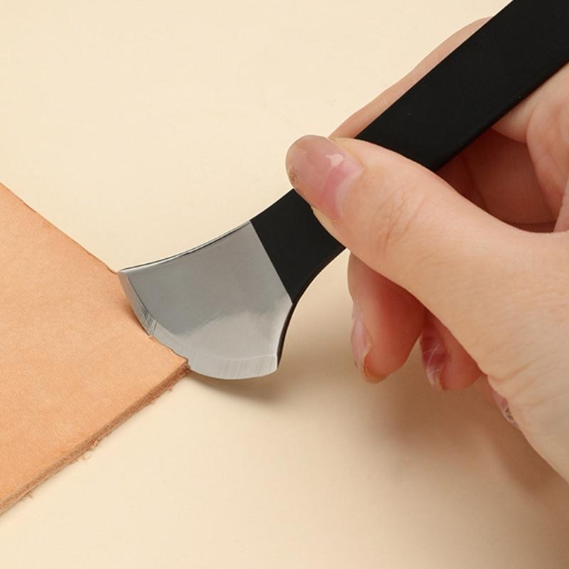 Leather Skiving Beveler Tool Leather Edging Cutter Trimming Tool Stainless Steel Leather Skiver Tool for Leather Working