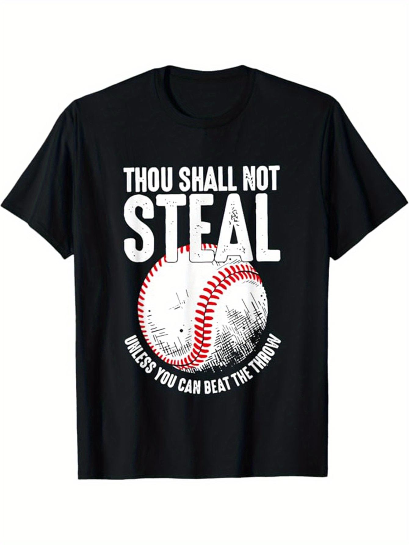 Baseball Thou Shall Not Steal T-shirt S