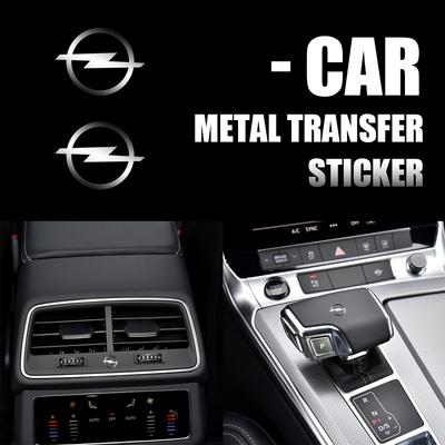 5/10/20Pcs Car Styling Nickel Metal Decoration Indoor Badge Stickers For OPC Astra G H J K Corsa D Zafira B Insignia Mokka