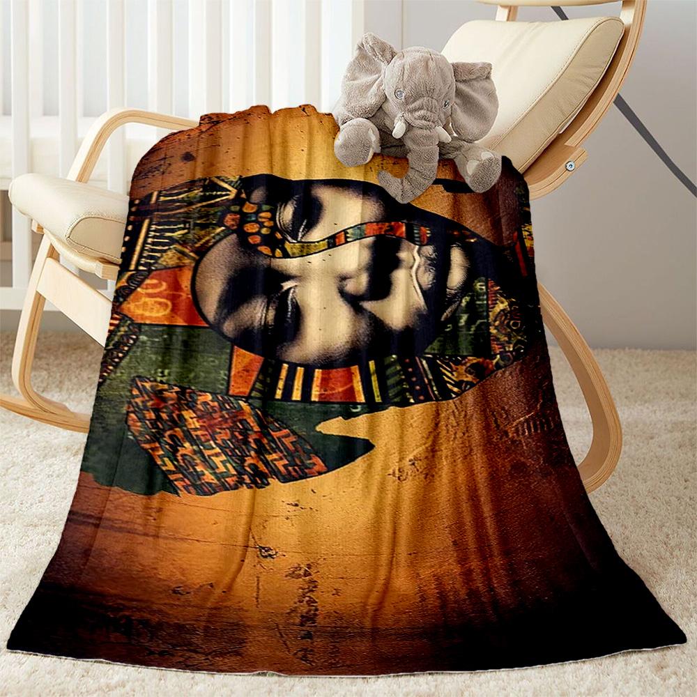 African Style Blanket Ultra-Soft Suitable for Bed Office Chair for All Occasions Warmthful Decor Perfect Gift for Relatives and Friends